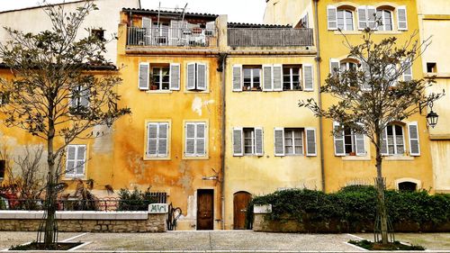 Residential buildings against sky