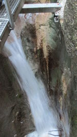 Close-up of waterfall