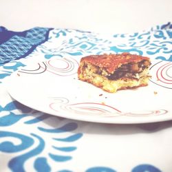 Close-up of breakfast served on table