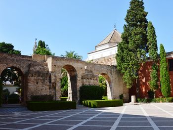 View of historical building against clear sky