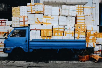 Cars parked in parking lot