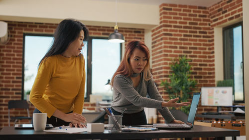 Businesswomen working at office