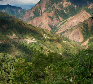 High angle view of valley