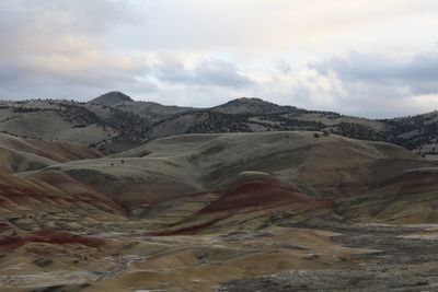 Scenic view of dramatic landscape against sky