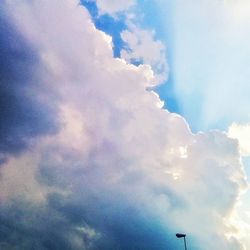 Low angle view of cloudy sky