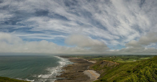 Panoramic view of sea against sky