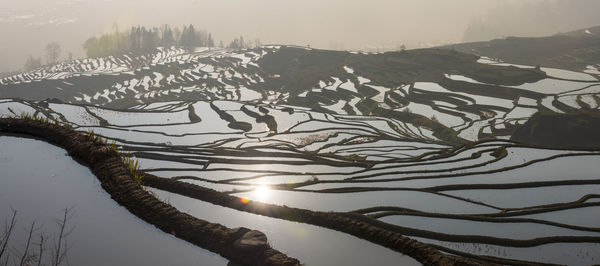 Scenic view of landscape against sky