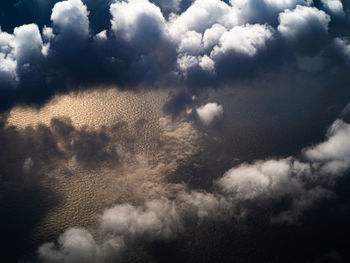 Low angle view of clouds in sky