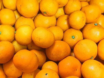 Full frame shot of oranges