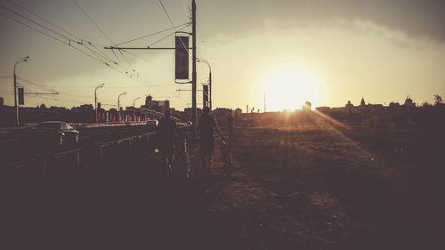 Sun shining through clouds