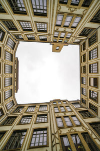 Low angle view of buildings against sky