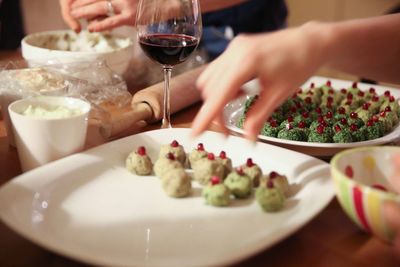 Women preparing food