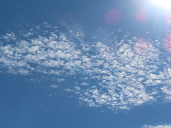 Low angle view of clouds in sky