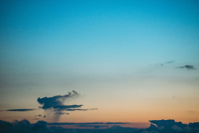 Scenic view of sky during sunset