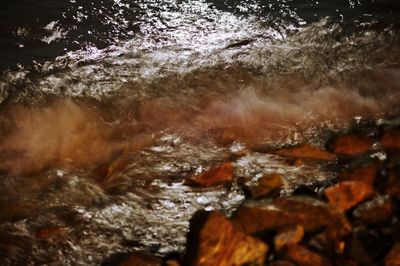 Rocks in sea