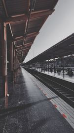 Railroad station platform