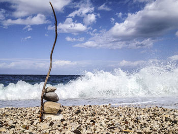 Scenic view of sea against sky