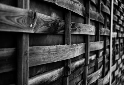 Close-up of wooden logs