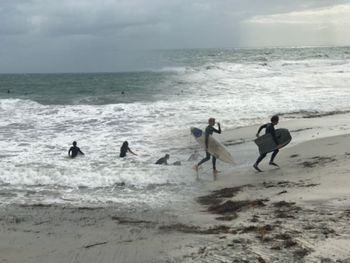 Group of people on beach