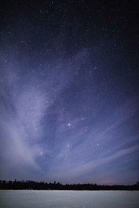 Low angle view of starry sky