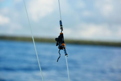 Ocean and fishing rod