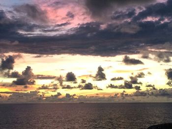 Sunset over sea