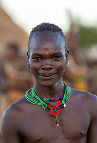 Portrait of a smiling young woman