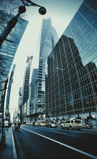 Low angle view of city buildings