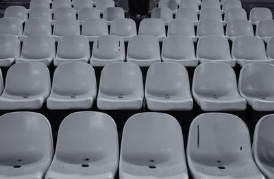Full frame shot of empty seats in kitchen