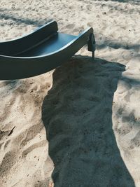 Scenic view of sand dunes at beach