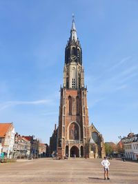 View of historic building against sky in city