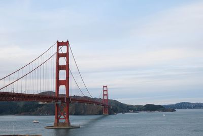 View of golden gate bridge against sky