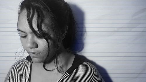 Portrait of young woman