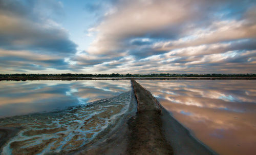 Panoramic view of sea against sky