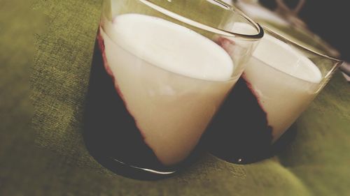 Close-up of drink on table