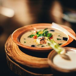 Food shooting tom kha gai