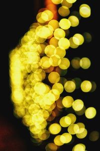 Defocused image of illuminated lights