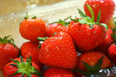 Close-up of strawberries