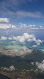 Aerial view of cloudscape