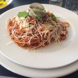 Close-up of served food