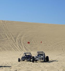 Rails in the sand dunes