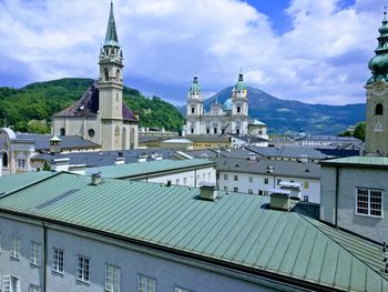 View of cathedral against cloudy sky