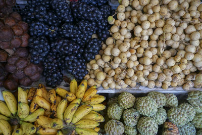 Close-up of fruits for sale at market stall