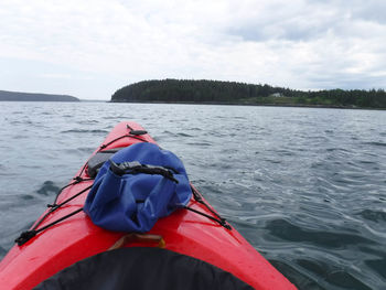 Oven view on a cloudy day from a kayak