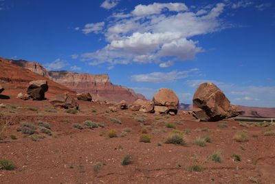 View of rock formations
