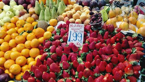 Full frame shot of food for sale