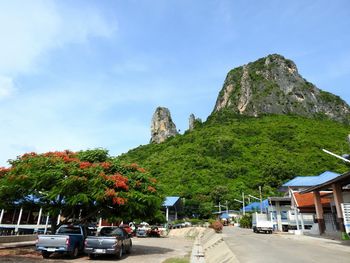 Road passing through mountain