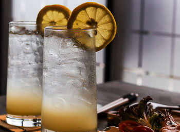 Close-up of drink on table