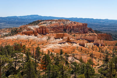 Scenic view of bryce canyon against clear sky