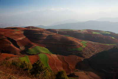 Scenic view of mountain against sky